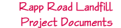 Rapp Road Landfill Project Documents